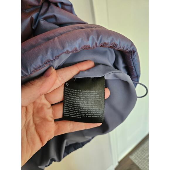 lululemon athletica Heathered Wild Indigo Wunder Puff Cropped Vest Size 10 - Picture 11 of 16